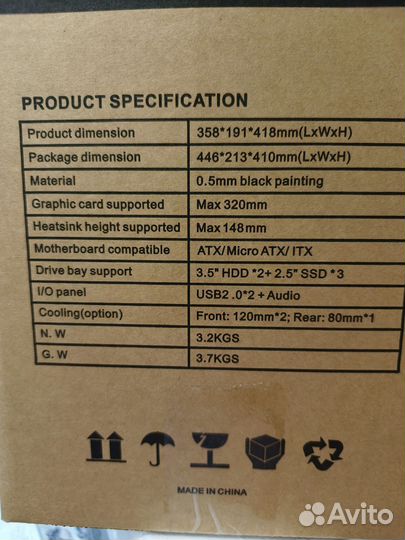 Корпус Midi tower ATX