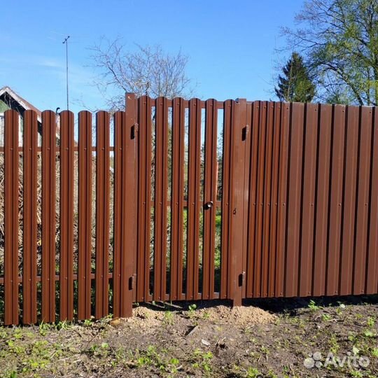 Забор из профнастила