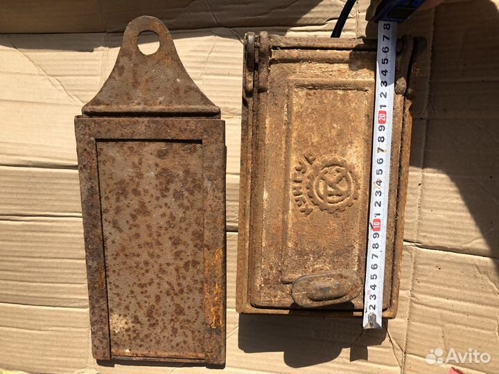 Дверца печная чугун заслонка СССР