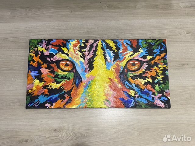 Картина маслом тигр