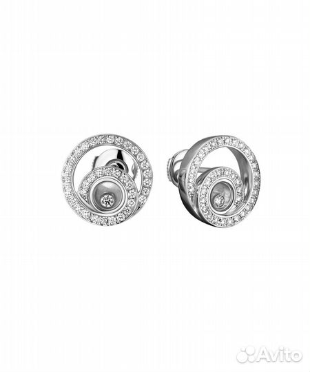 Серьги Chopard Happy Diamond 837108-1001