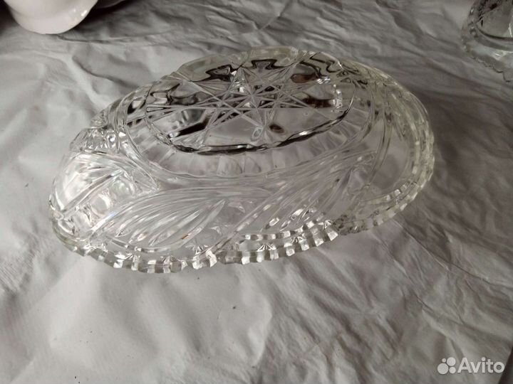 Хрустальные вазы для фруктов (салатницы)