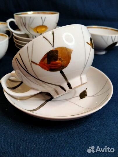 Чайные пары Золотая ветка Дулёво