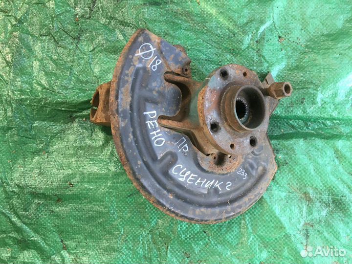 Кулак поворотный передний рено сценик 2 2008