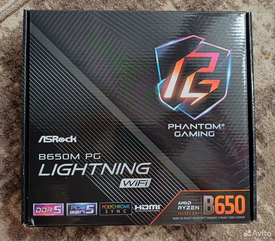 AsRock B650M PG Lighting WIFi новая