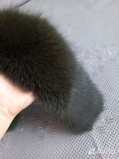 Меховой воротник из песца