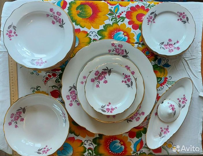 Набор столовой посуды Дулево, СССР