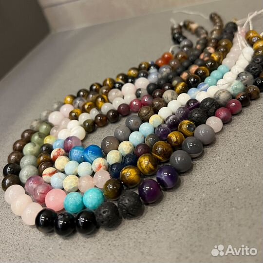 Бусины из камней микс