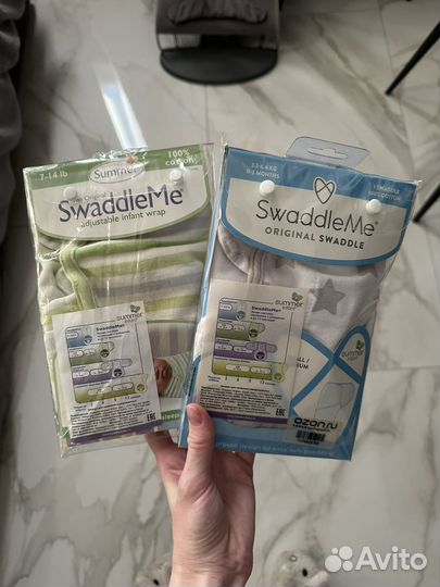 Конверт кокон для пеленания SwaddleMe на липучке