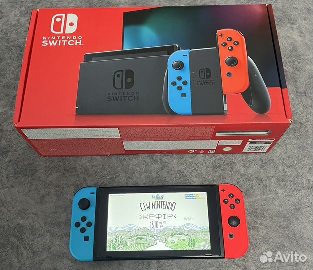 Прошитый Nintendo Switch rev 2
