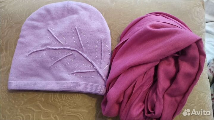 Шапка и шарф женские