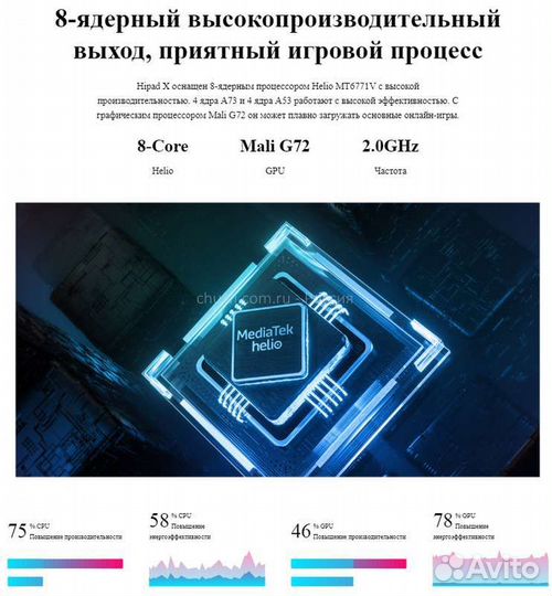 Планшет Сhuwi HiPad X 6/128 4G новый