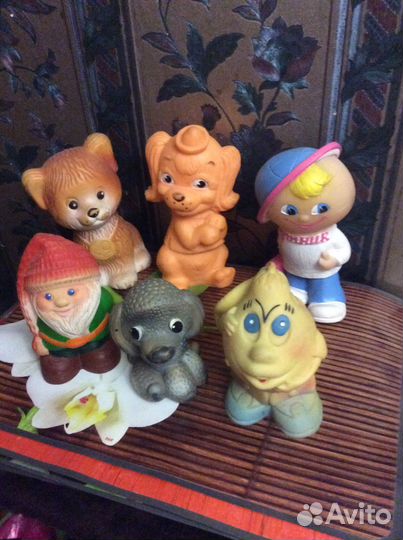 Резиновые игрушки времен СССР