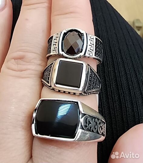Серебряный мужской перстень