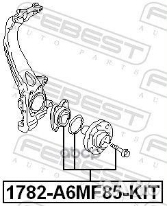 Подшипник ступ.audi A6 04- пер. 1782-A6MF85-KIT