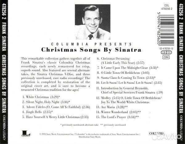 Frank Sinatra - Christmas Songs (1 CD)