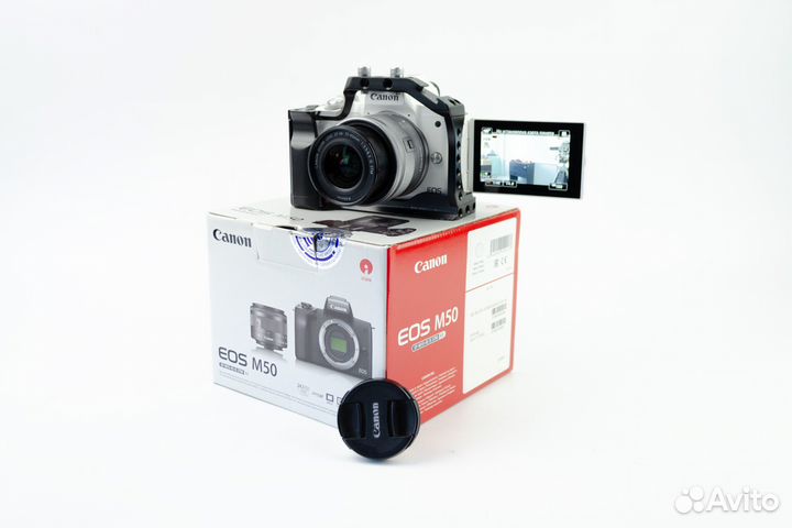 Фотоаппарат Canon m50 kit 15-45 + комплект