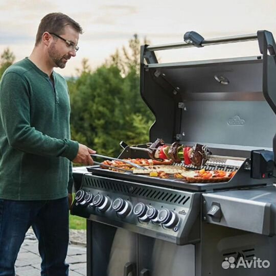 Газовый гриль Napoleon, Rogue-625 SE стальной с ик