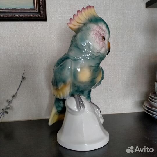 Фарфоровая статуэтка schafer&vater какаду Германия