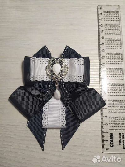 Брошь-галстук школьная для девочек