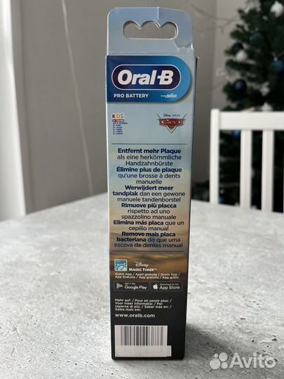 Зубная щетка oral b pro battery детская тачки