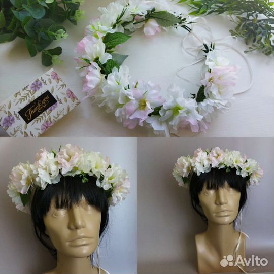 Венок на голову из цветов