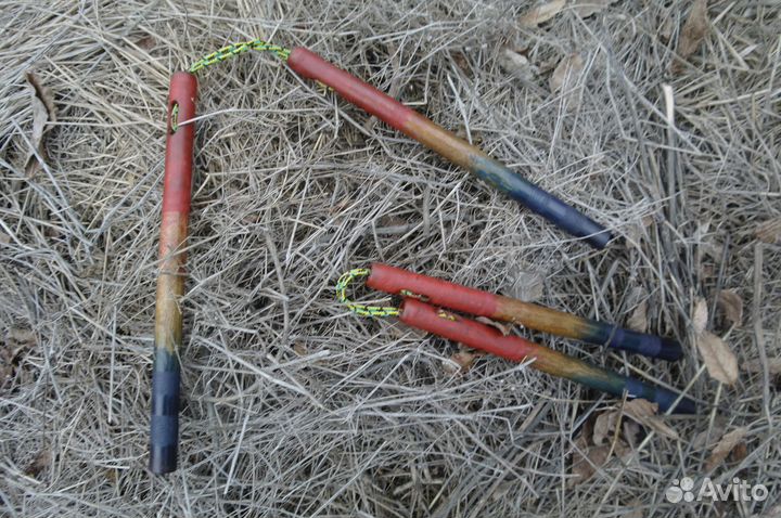 Нунчаку тренировочные лёгкие из дерева