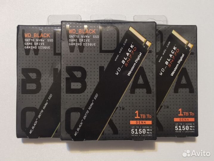 WD Black SN770 1TB-2TB NVMe SSD