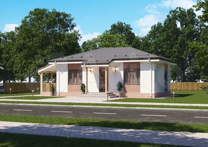 Коттедж 80 м² на участке 15 сот.