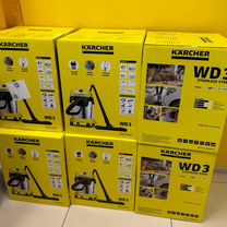 Хозяйственный пылесос karcher WD 3 S, 1000 Вт, чер