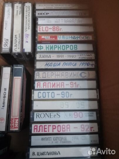 Аудиокассеты с записью tdk basf sony maxell мк