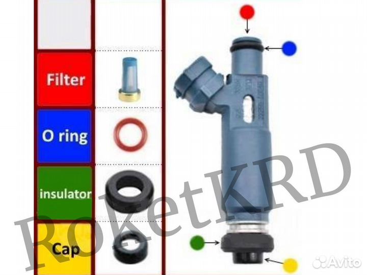 Ремкомплект Инжектора / Форсунки 1jz gte sard 540