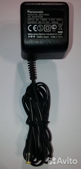 Сетевое З/У Panasonic RFX1694 (12V/150mA)