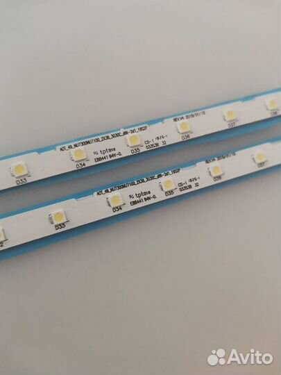 Подсветка и рассеиватель для тв Samsung NU, RU