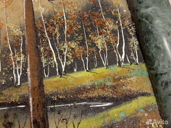 Картина (панно) из самоцветов