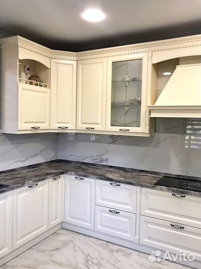 Кухонный гарнитур эмаль / патина