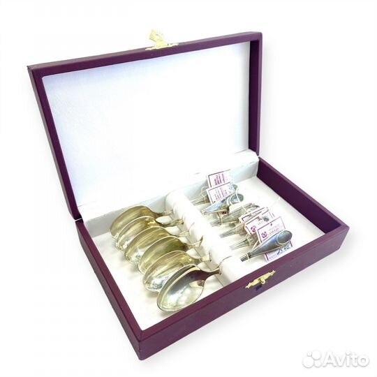 Набор ложек «Классика» Русские Самоцветы серебро