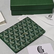 Обложка на паспорт Goyard зелёная