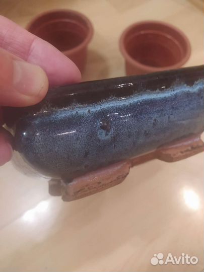 Горшок для цветов, 1н керамика, 4е пластик