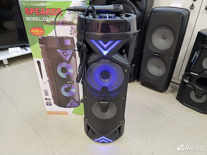 Портативная колонка с микрофоном 30Вт (Чап50)