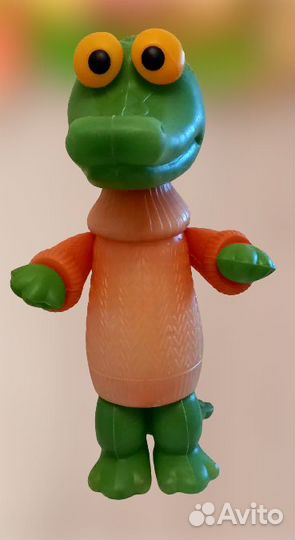 Крокодил пластмассовый СССР, 37 см