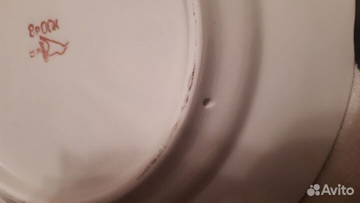 Тарелка Олени Дулево настенная СССР