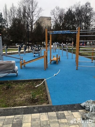 Резиновое покрытие для детских площадок