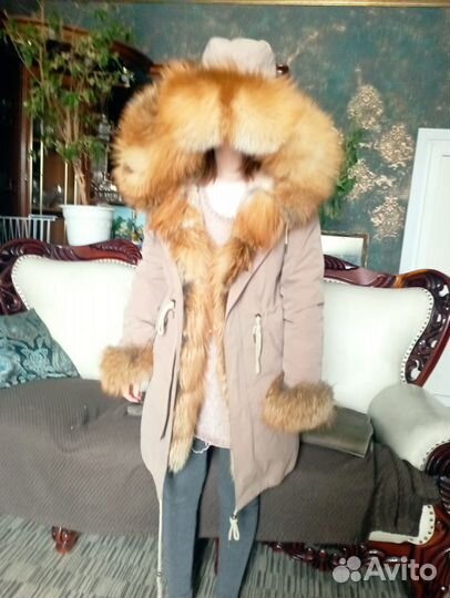 Дубленка натуральная женская S