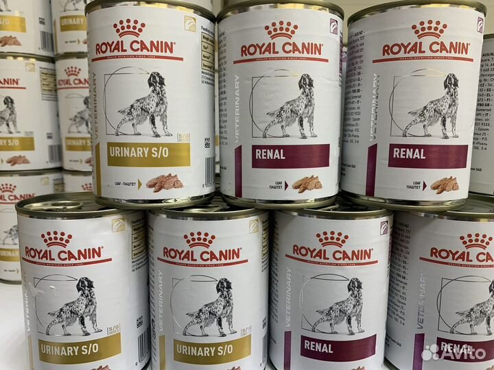 Влажный корм для собак royal canin urinary renal