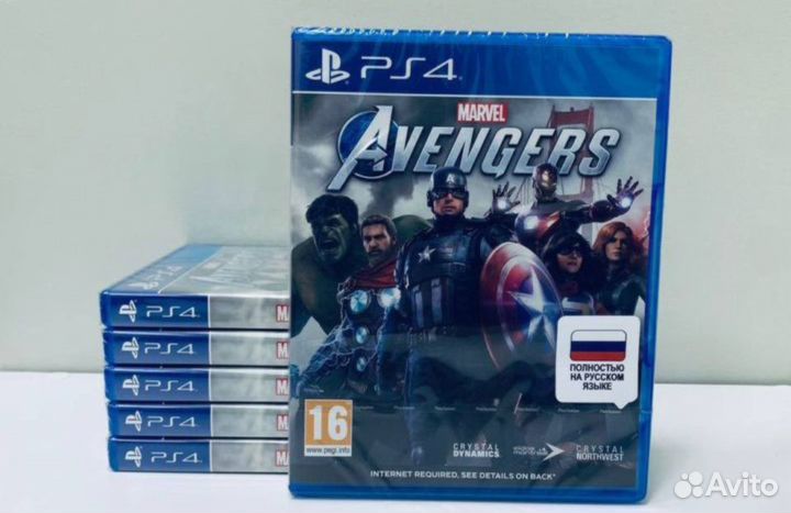 Marvel avengers ps4/ps5 диск новый русская озвучка