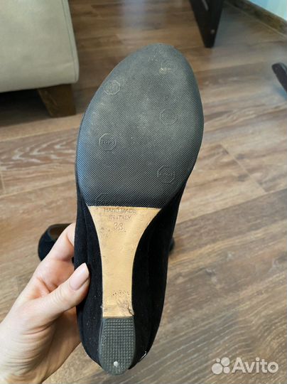 Балетки, туфли, ботиночки замша