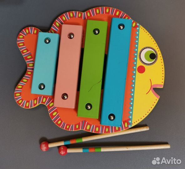 Djeco animambo. Ксилофон Рыбка. Джеко