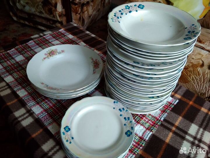 Тарелки фаянсовые, СССР