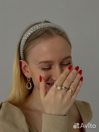 Ободок со стразами